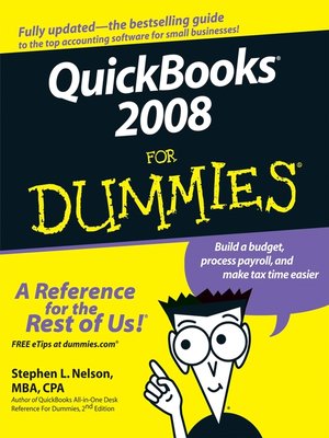 cover image of QuickBooks 2008 For Dummies